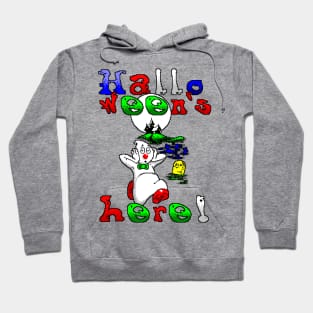 Halloweens Here 8 Bit Hoodie